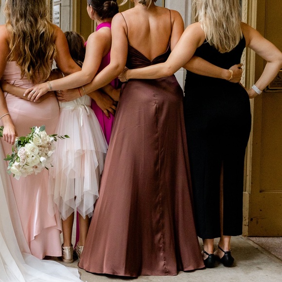 Brown Ieena for Mcdougal Evening Gown - Picture 2 of 6